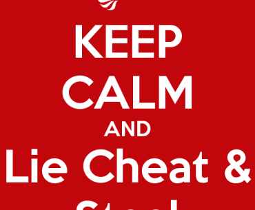 Why You Should Lie, Cheat & Steal - By Tsgoyna Tanzman